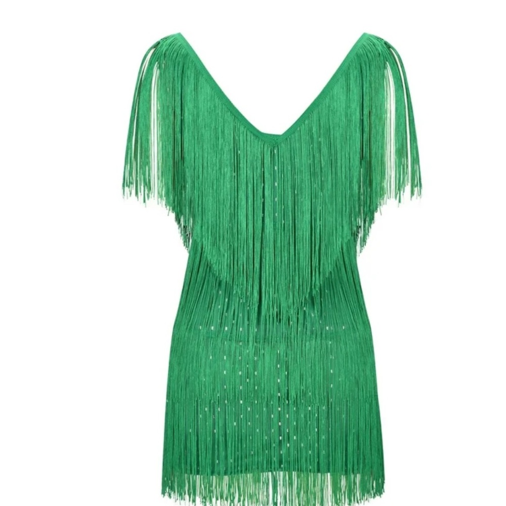 NWOT Fun Fringe Dress - Picture 2 of 5